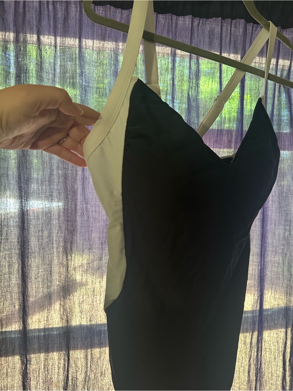 Amazon Black and White One-Piece Swimsuit